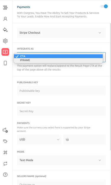  Integrating Outgrow content with Stripe Checkout