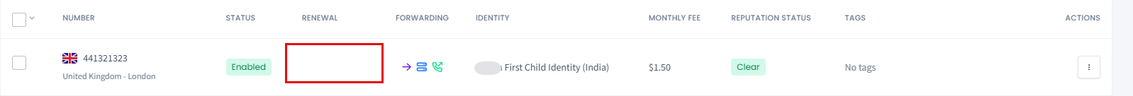 Screenshot with the Auto-Renew entry cleared