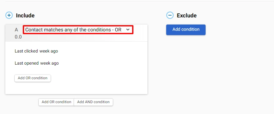 Add the following conditions