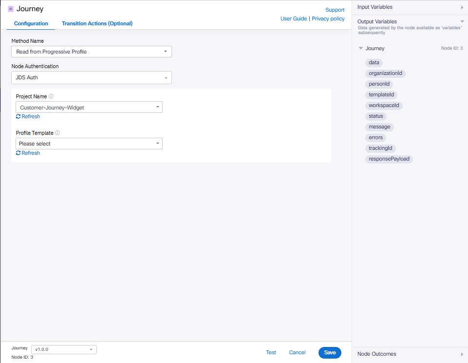Screenshot for Read from Progressive Profile Method