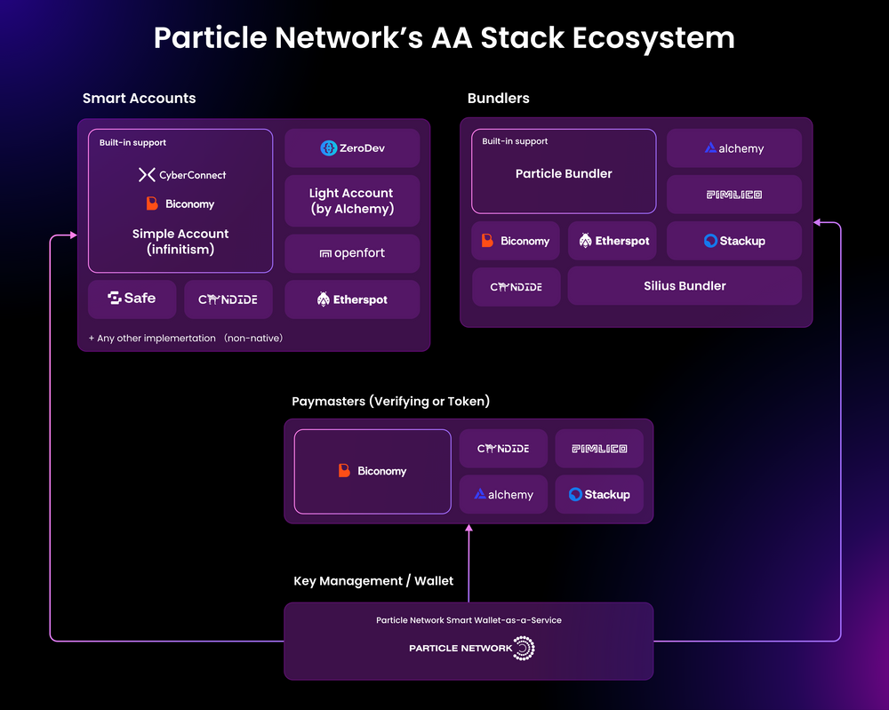 Particle Network's AA Stack Ecosystem.