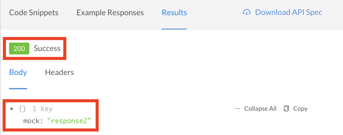 Mock response for '200' status code.