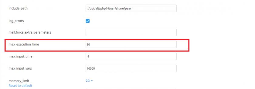 How your maximum execution time