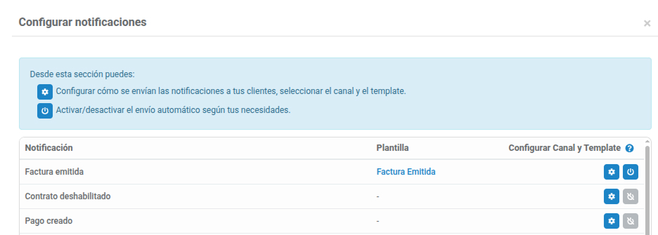 Configurar notificaciones
