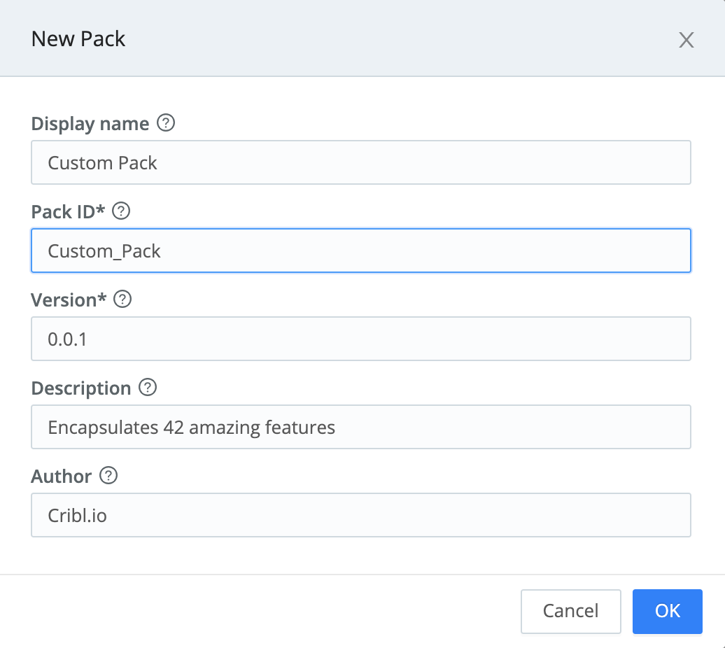 pack-new-modal.png Creating a Pack