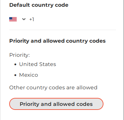 Country Phone Select