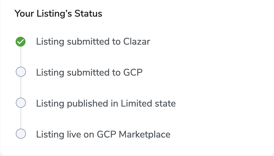 Listing Stages at clazar