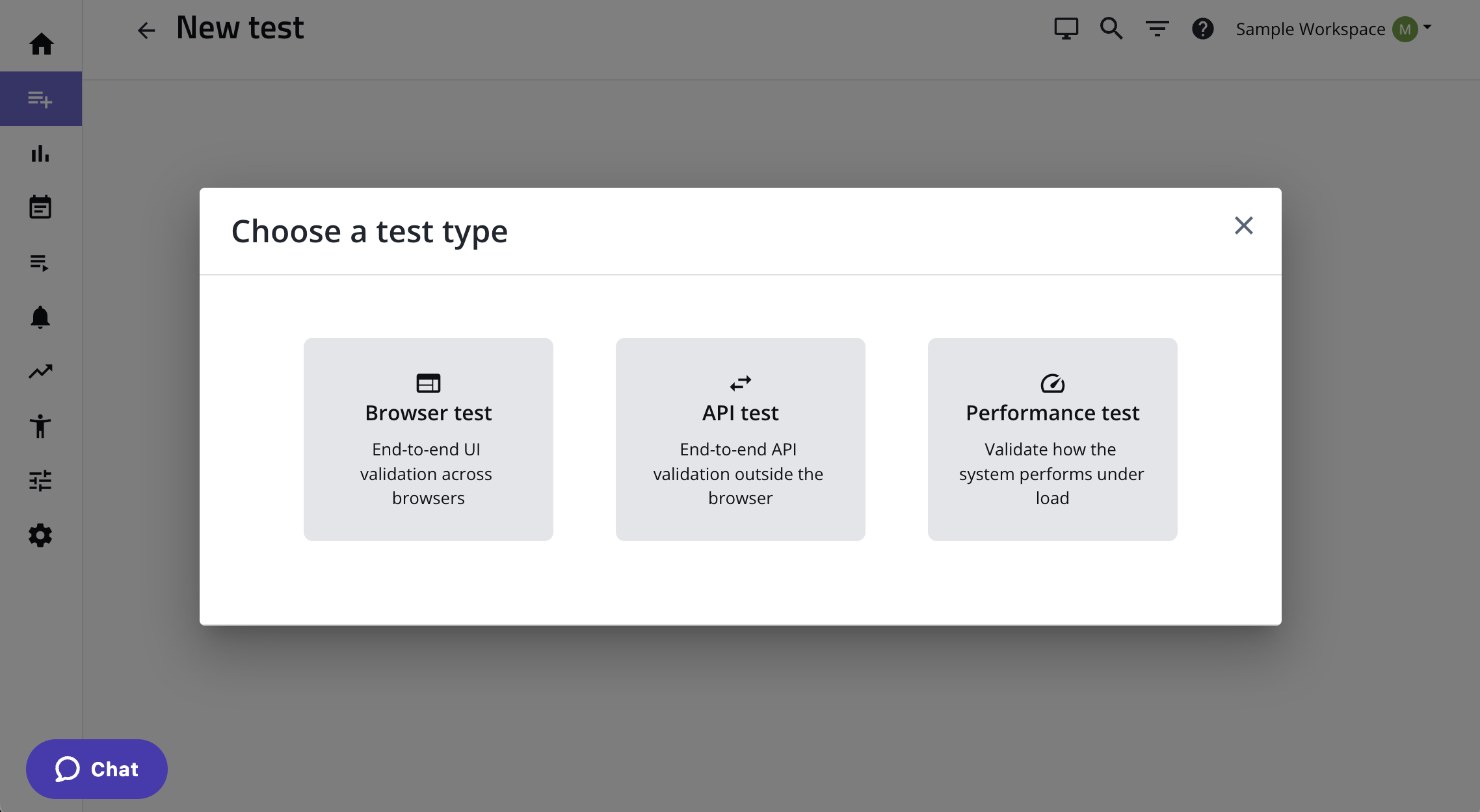 creating a new performance test