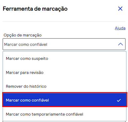 marcar como confiavel