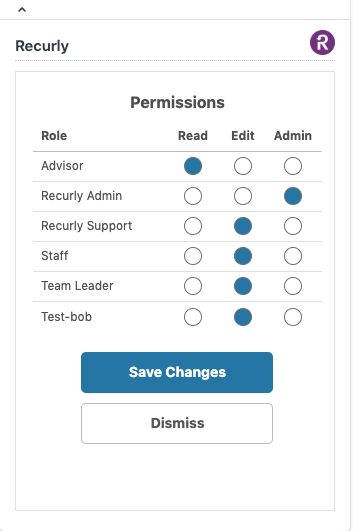 Set permissions based on agent roles.