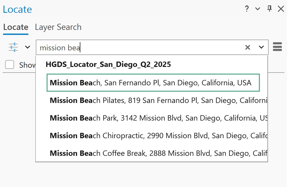 ArcGIS Pro® GUI screenshot