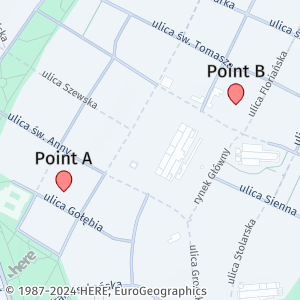 Overlay features with padding