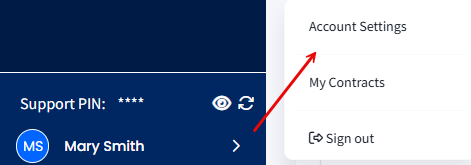 Screenshot of the Account Settings tab