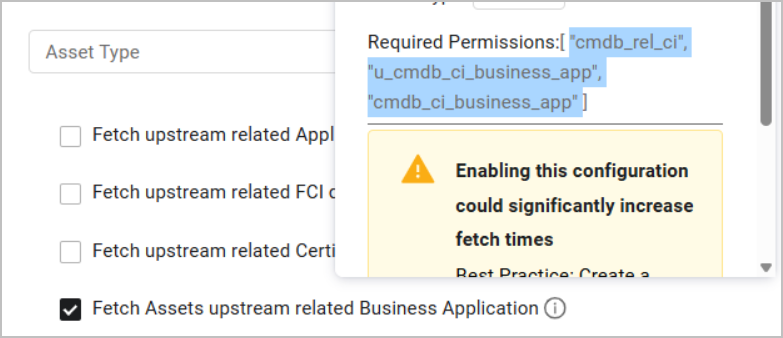 RequiredTablesAdvSettings