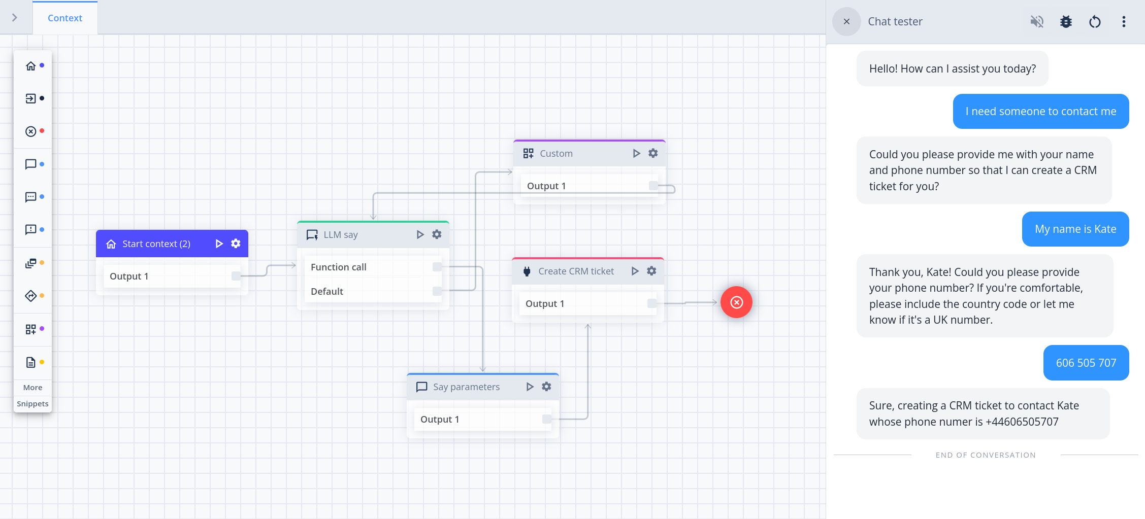 Even complex processes can now be defined with just a few blocks