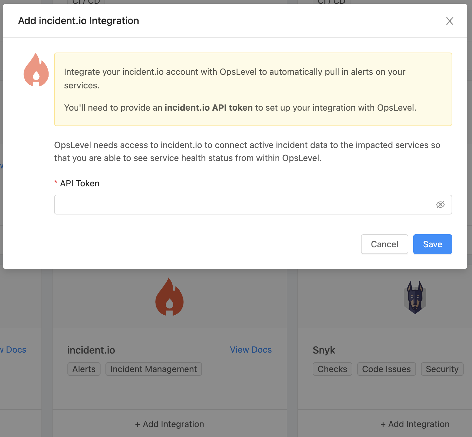 incident.io integration installation