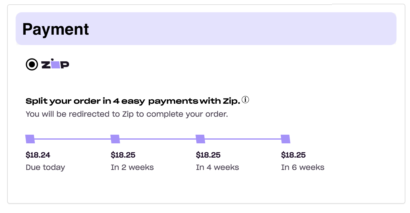 Payment Widget Example
