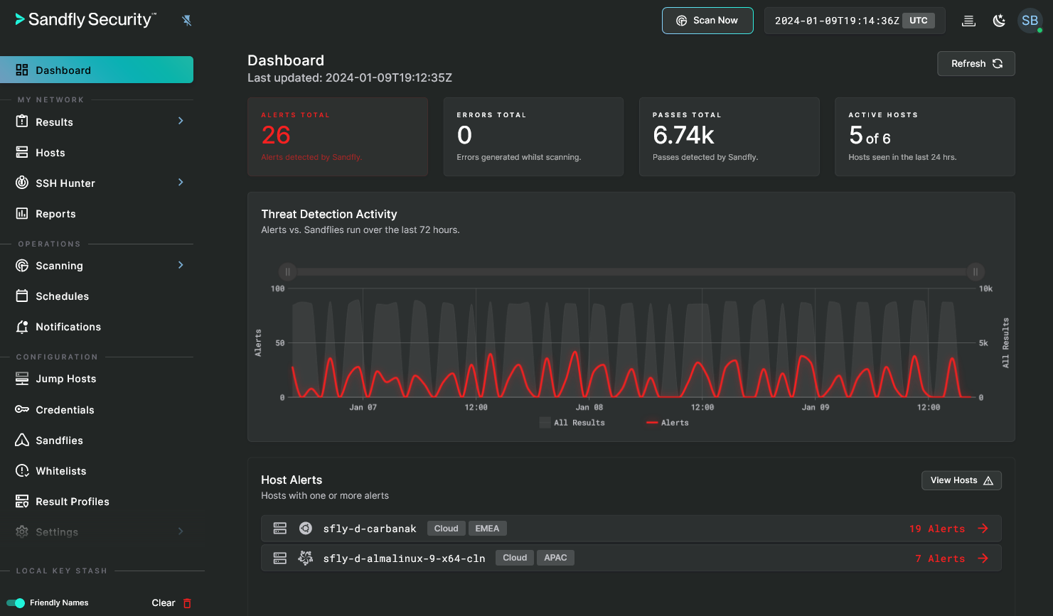 Sandfly User Interface