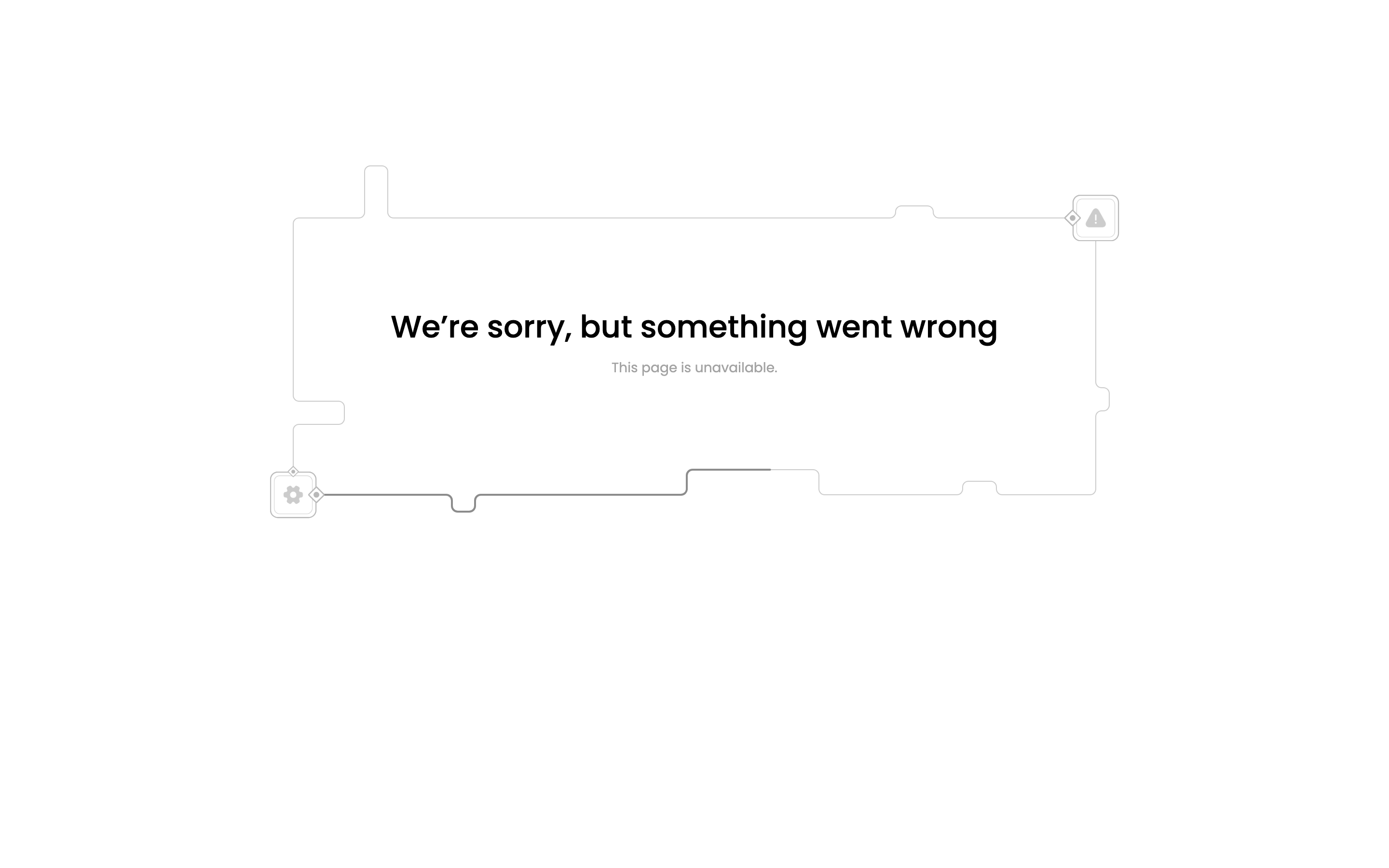 The product page error: This page is unavailable