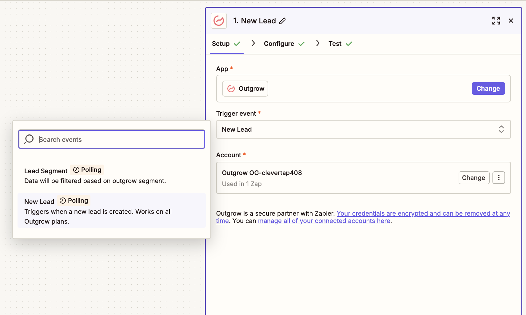 Set Up Trigger Event