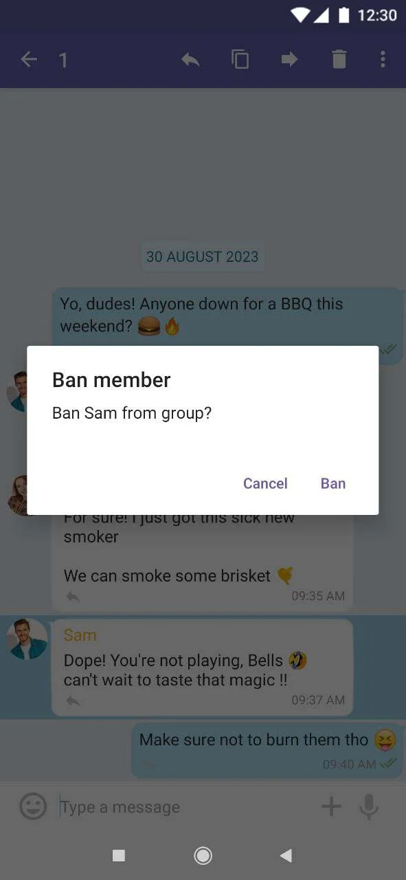 ban user 2