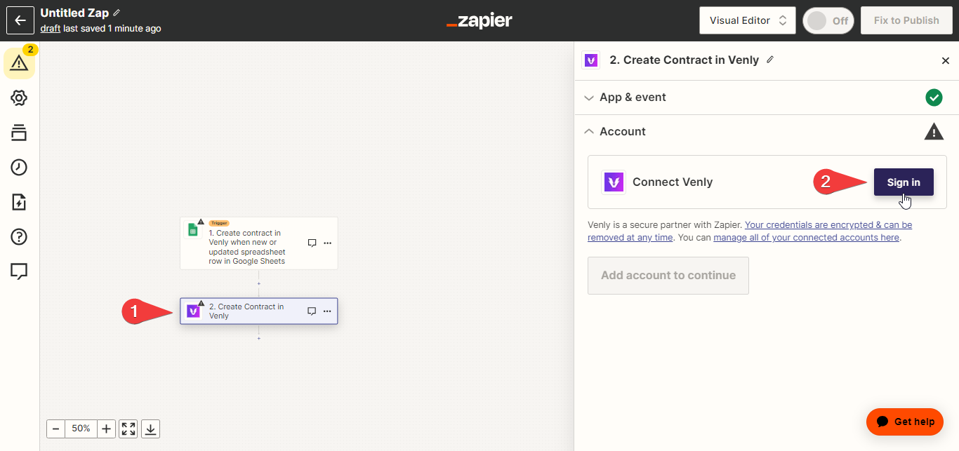 Connect Venly with Zapier