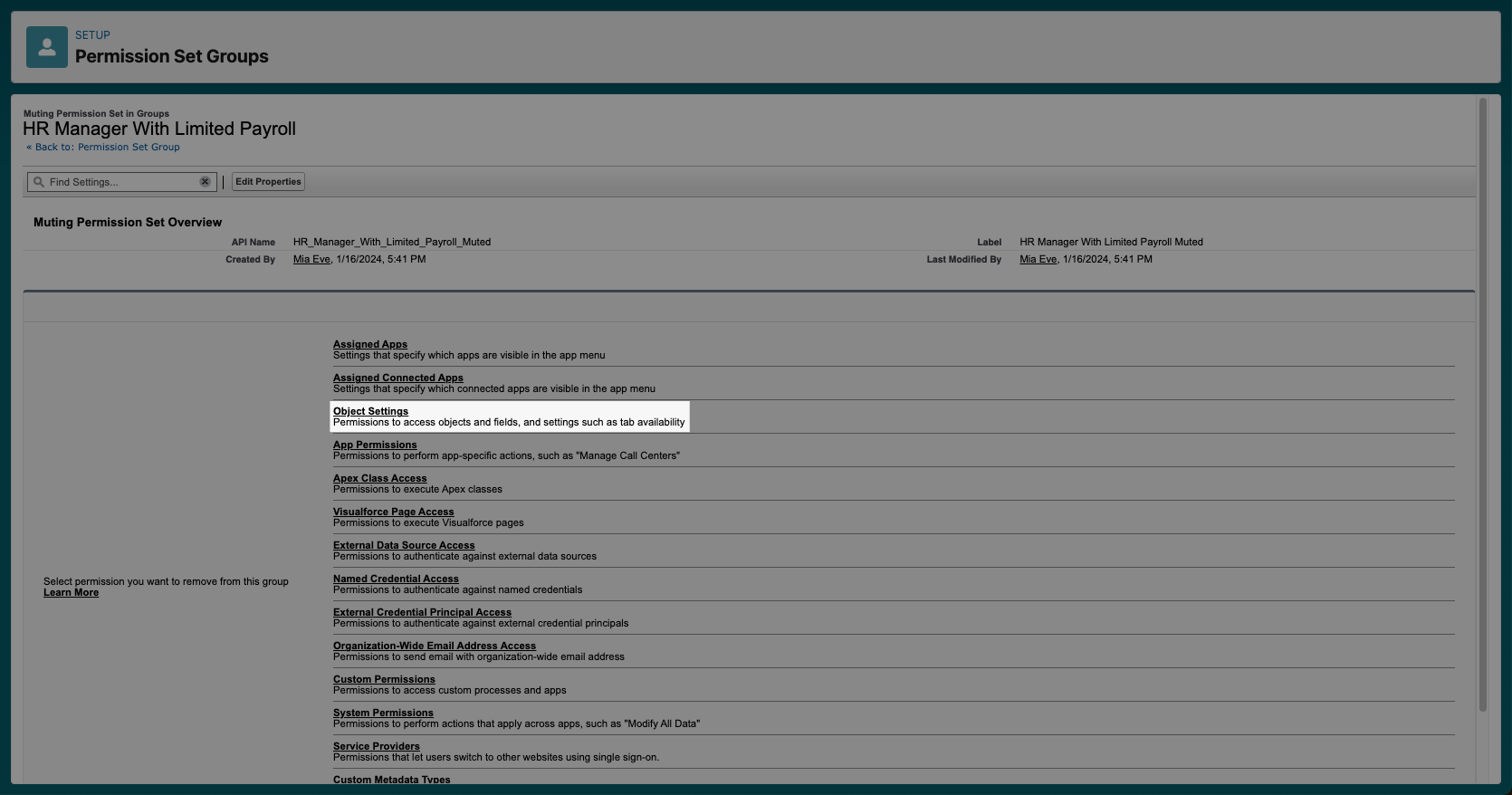 Creating muting permission sets in Salesforce