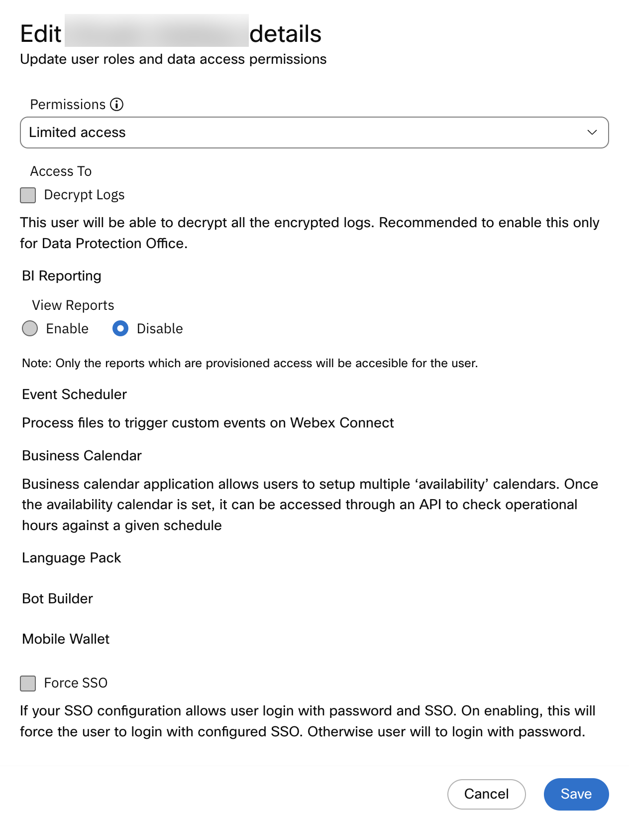 User Access Management for App Trays