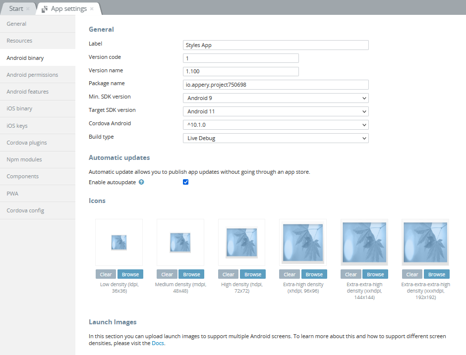 05-25 16.01..png Ionic 5 Android binary settings