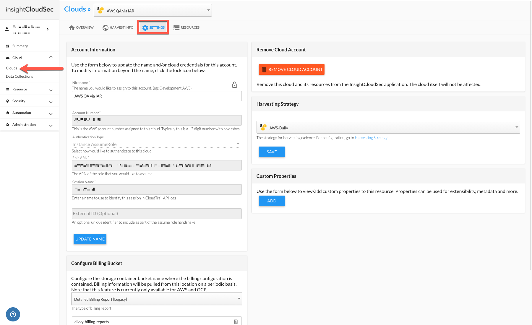 cloud-settings.png Viewing Cloud Settings