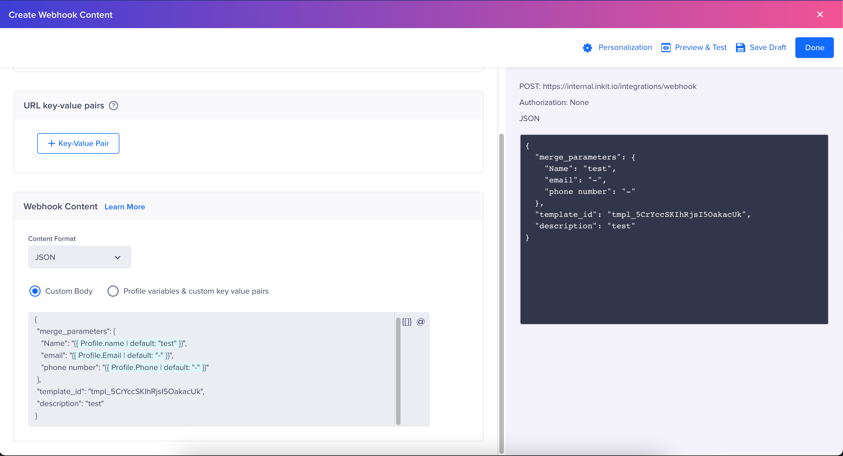 Preview and Test