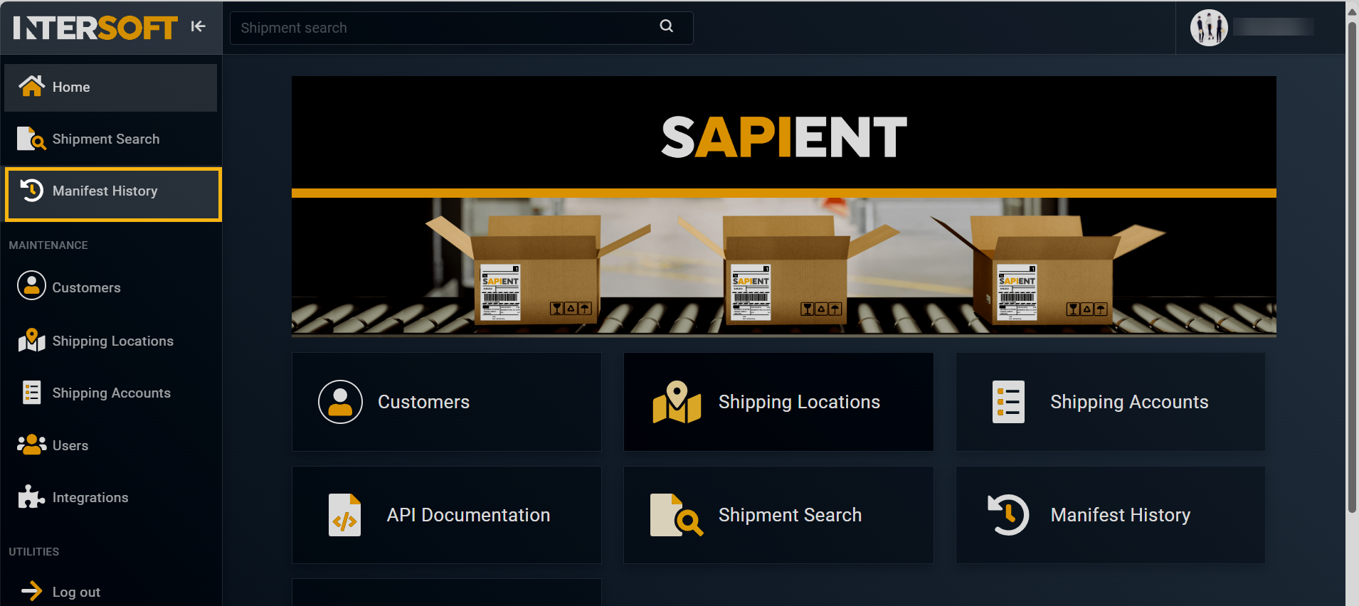 Accessing shipments