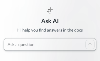 screenshot showing the Ask AI sidebar chat window