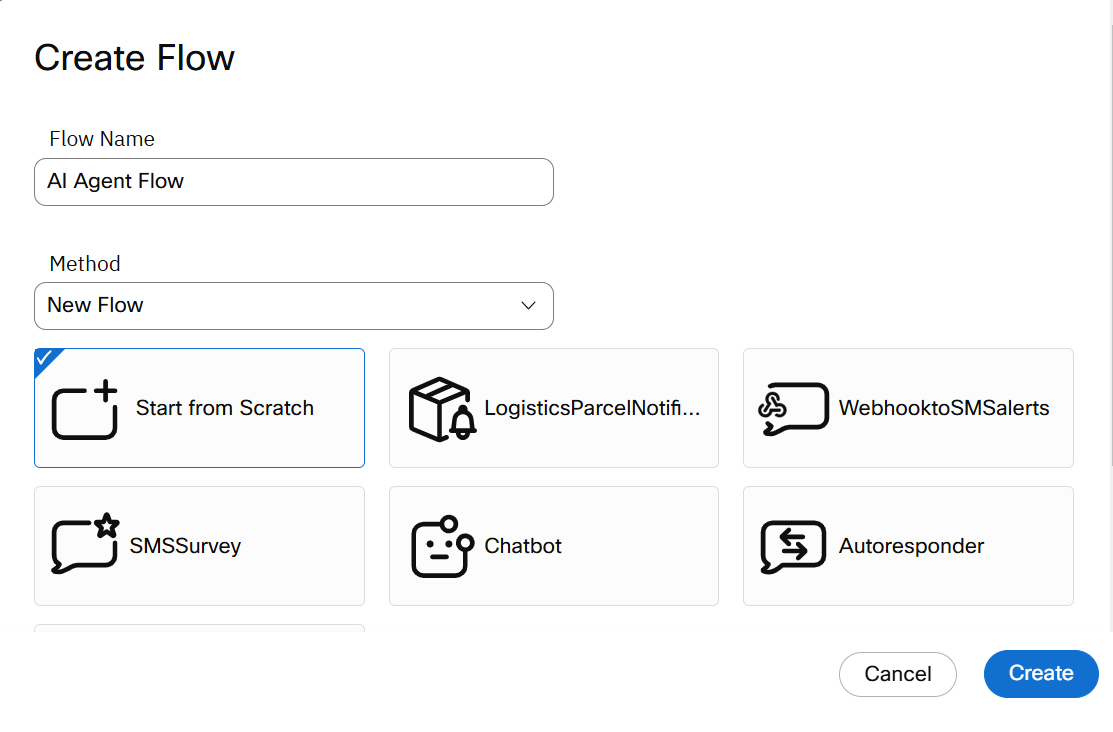 Add Flow Name on Create Flow 