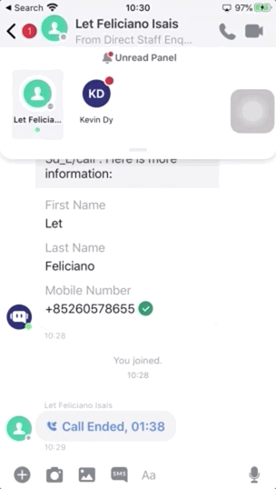 Visitor w/ identical verified phone number merge with another contact