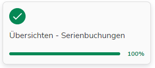 Übersichten innerhalb der Serienbuchungen App starten