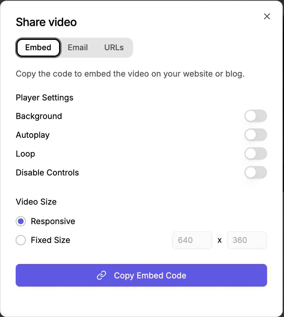 Embed Video