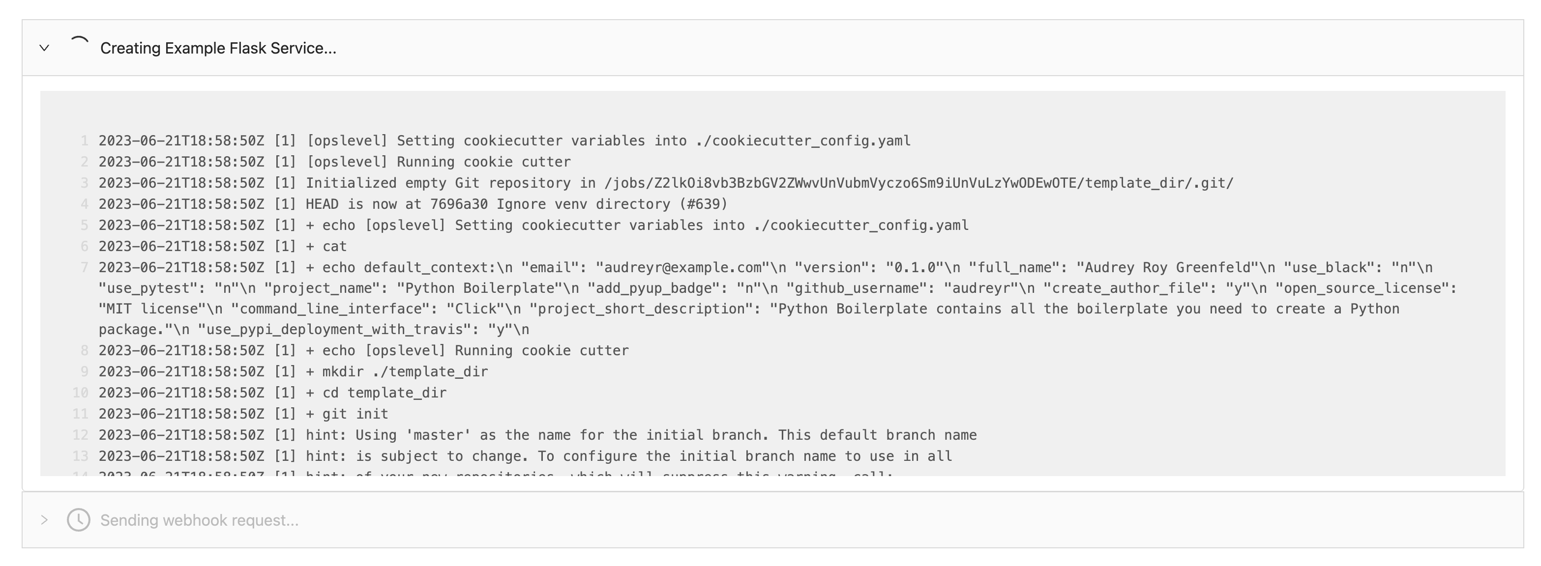 Service Creation: In Progress