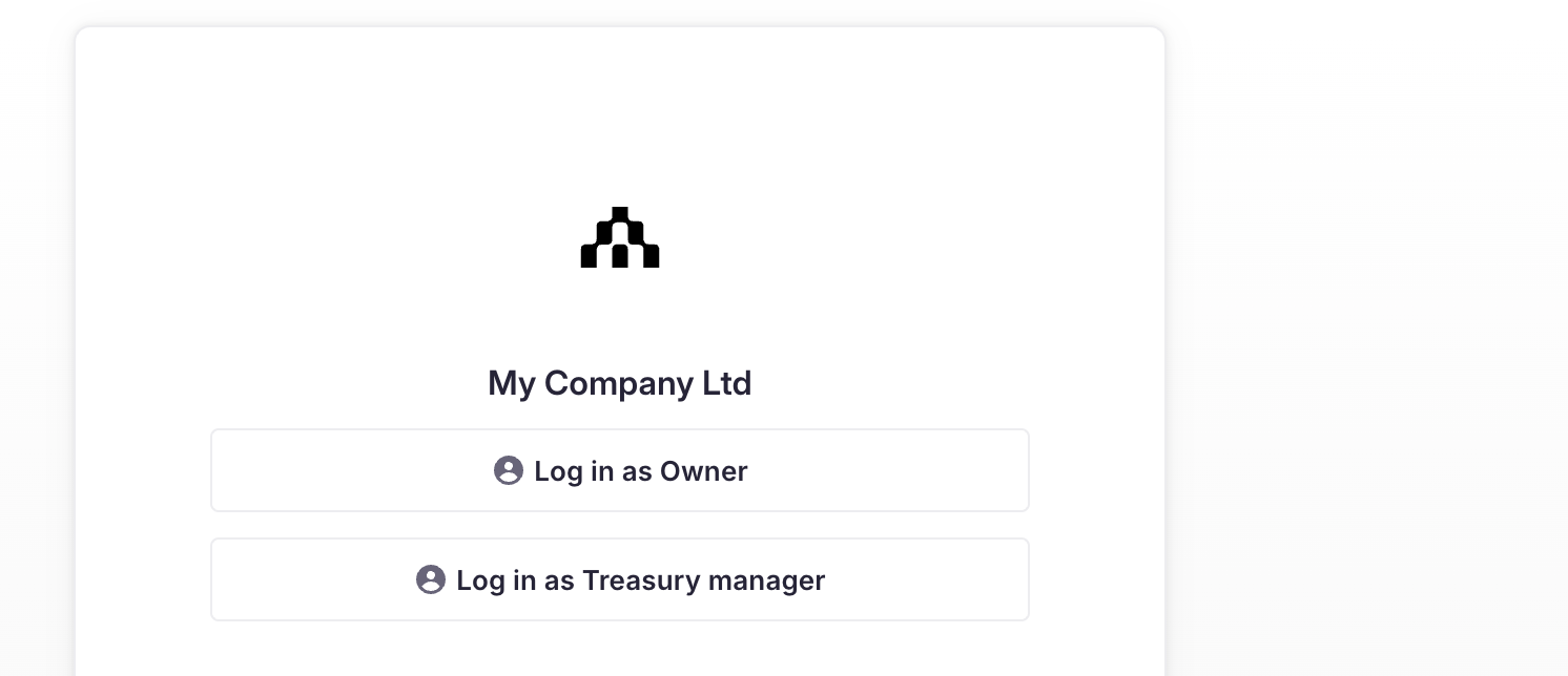 When logging in, select which role to use