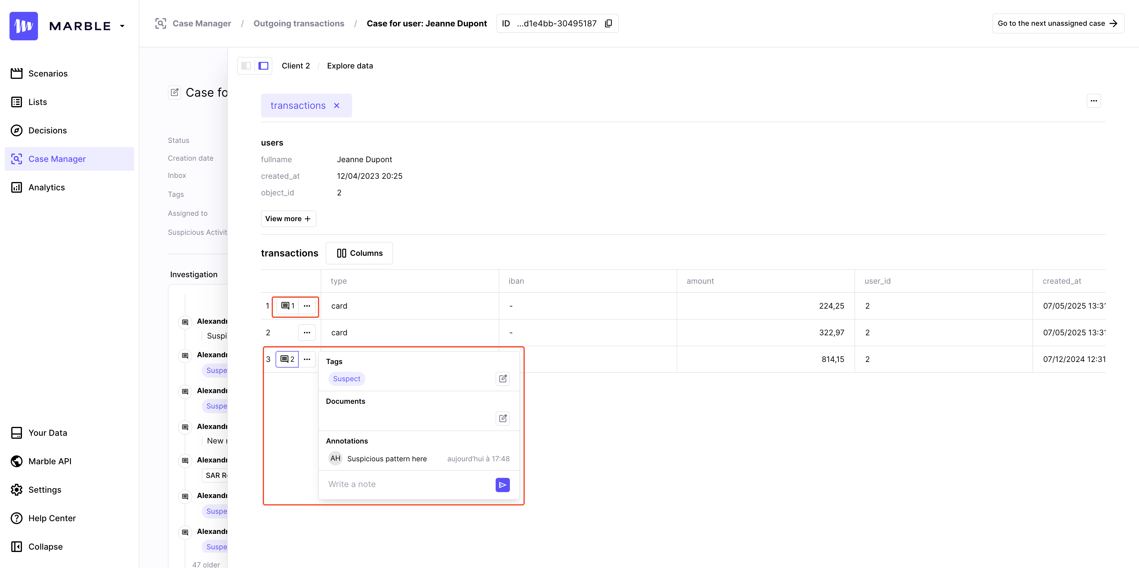 Add annotations to related object by clicking on "..." on its left