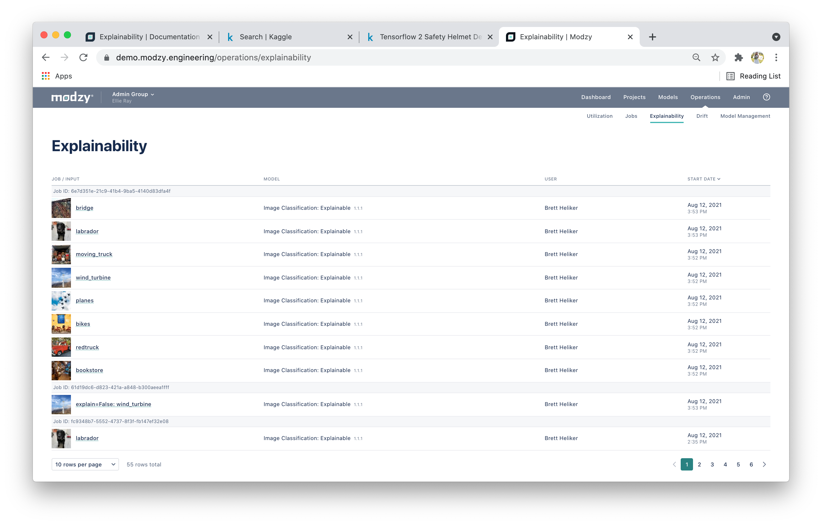 Screen Shot 2021-08-16 at 3.22.57 PM.png List of all explainable jobs run within your team