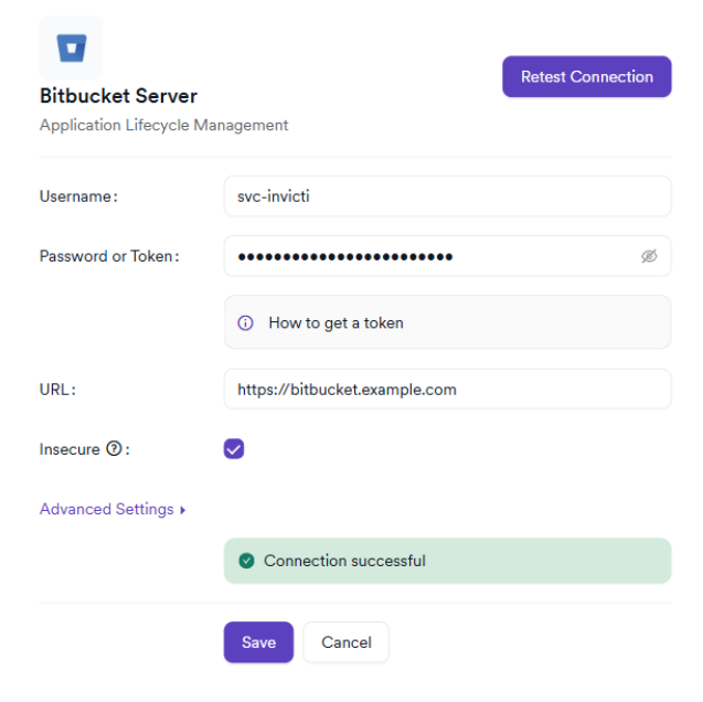 Connection successful message