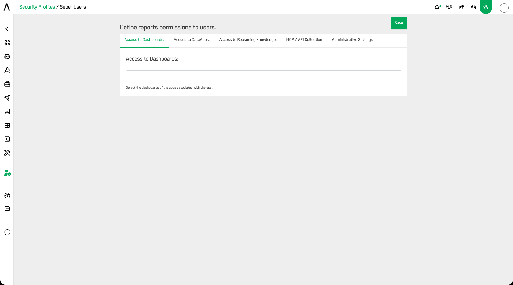 Access to Dashboards