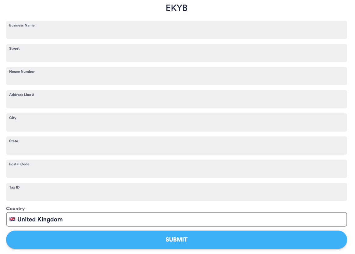 eKYB module configuration