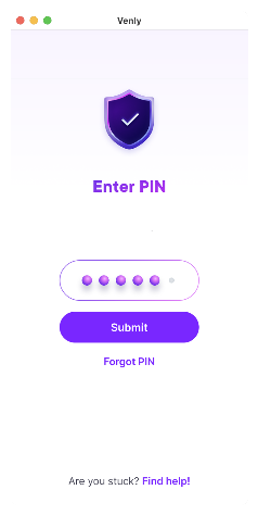 Enter PIN Screenshot