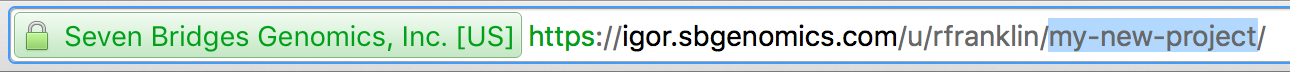 To check a project's **short name**, or a task or file's ID, you can inspect the URL when you click on the object in the browser.