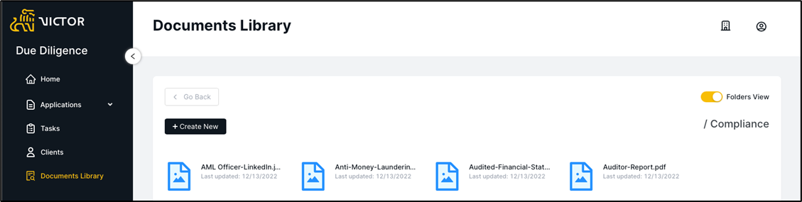 Figure 17. Documents Library Overview