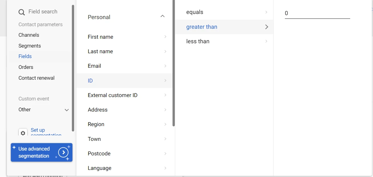 Filtering rules