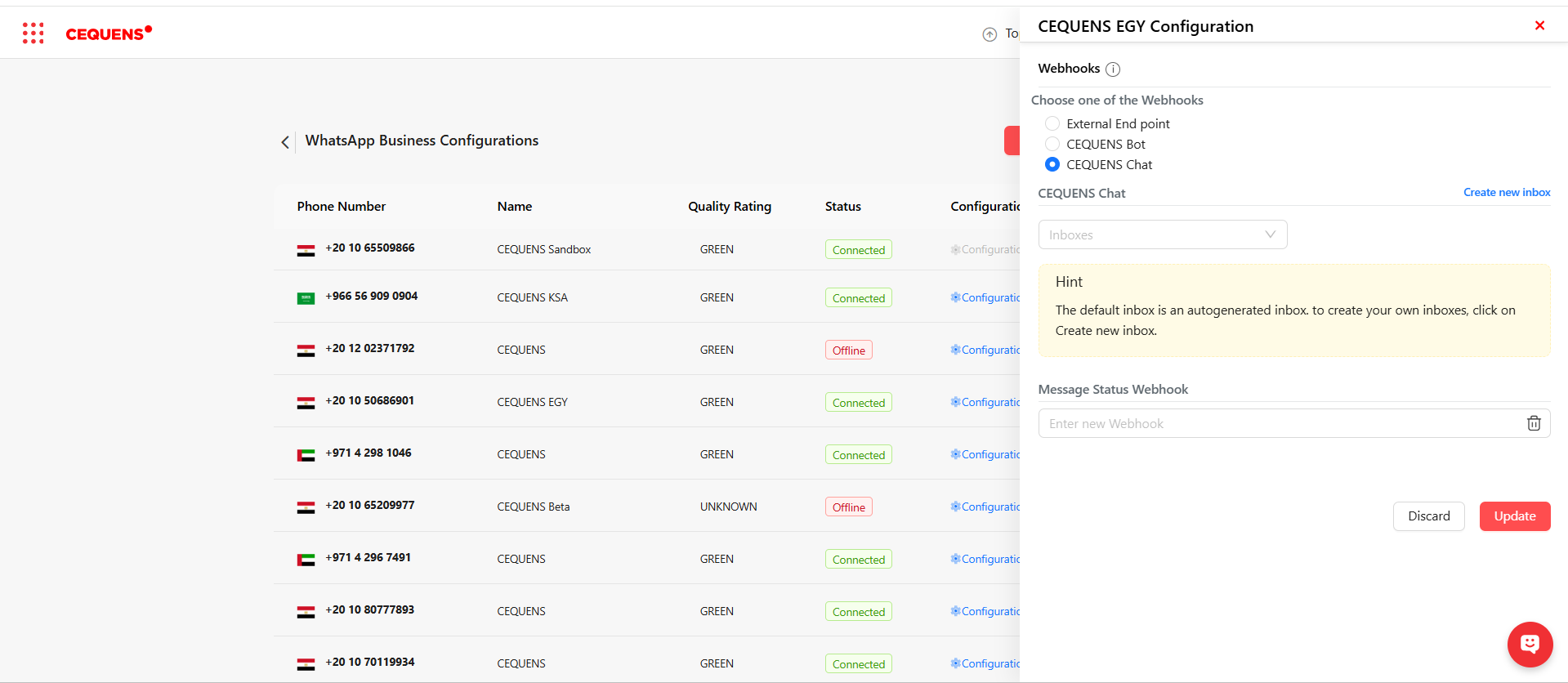 Channel Configuration
