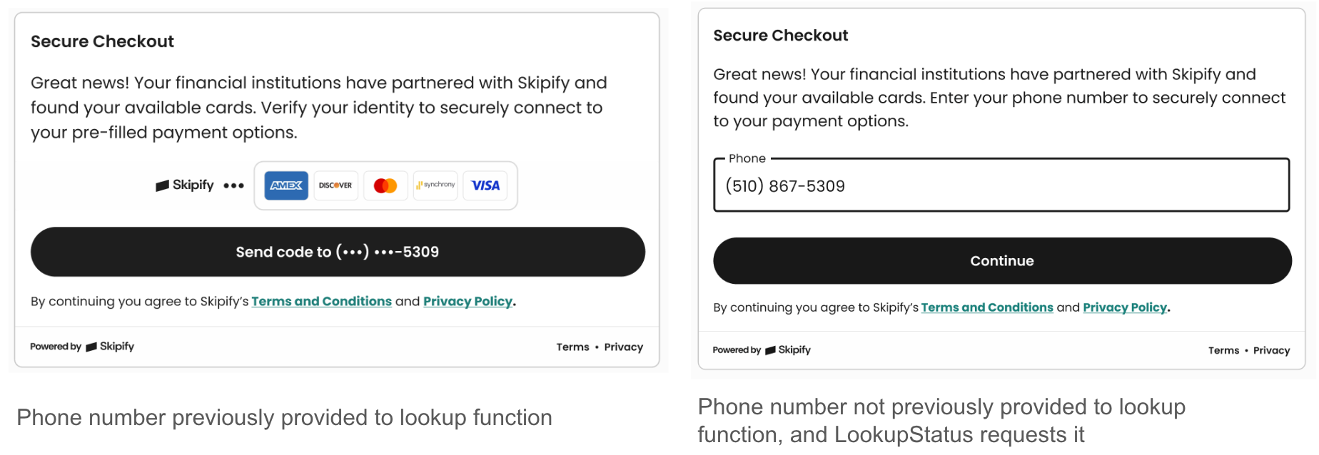 Authentication Component - consent UI